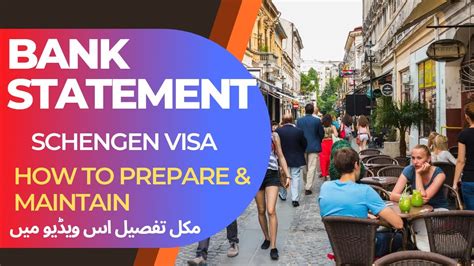 bank statement required for schengen visa